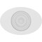 Ekena Millwork Standard Dalton Bullseye Rosette with Square Edge, 7"W x 4 3/4"H x 3/4"P ROSP070X048X075DAL02 - alternate 2